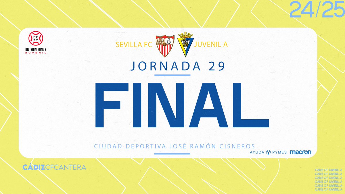 #CanteraCadista 💛💙

0-0 | Min. 90 | FINAL 

#SevillaFCJuvenilA