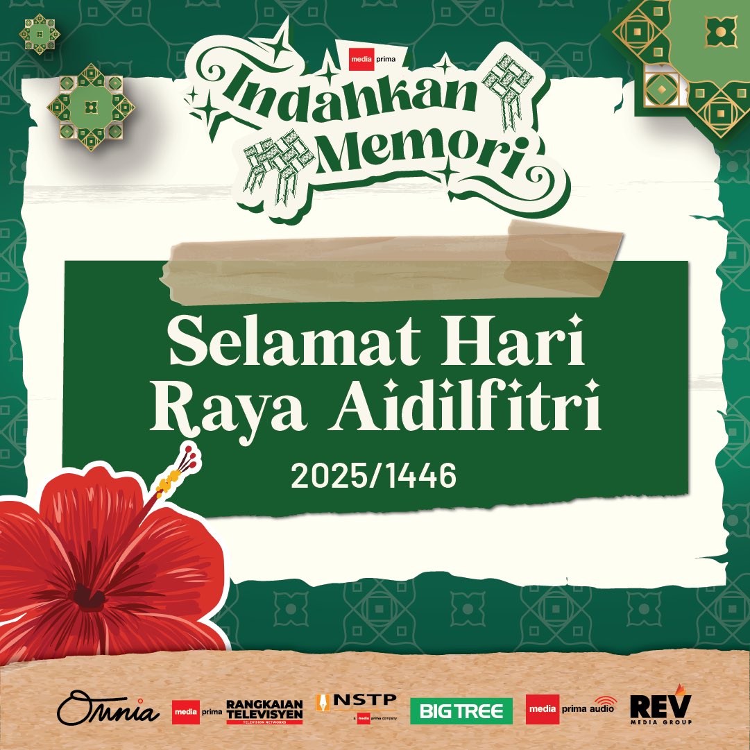 Selamat Hari Raya Aidilfitri kepada seluruh umat Islam. Semoga Syawal ini dilimpahi dengan kebahagiaan dan kasih sayang bersama insan tersayang. 

#IndahkanMemori dengan menghargai detik bermakna, bermaafan dan mengeratkan hubungan silaturahim sesama kita.