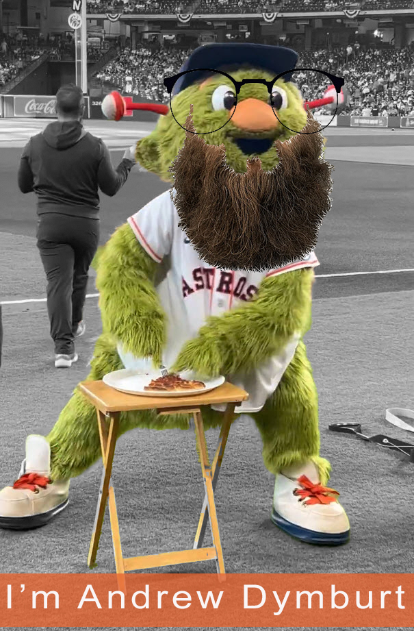 qulnerd's tweet image. Houston Astros ORBIT does impersonation of Andrew Dymburt.

Not affiliated with @ABC , @GMA FIRST look, @abcWNN or Andrew Dymburt ( yet ).

reddit.com/r/andrewdymburt