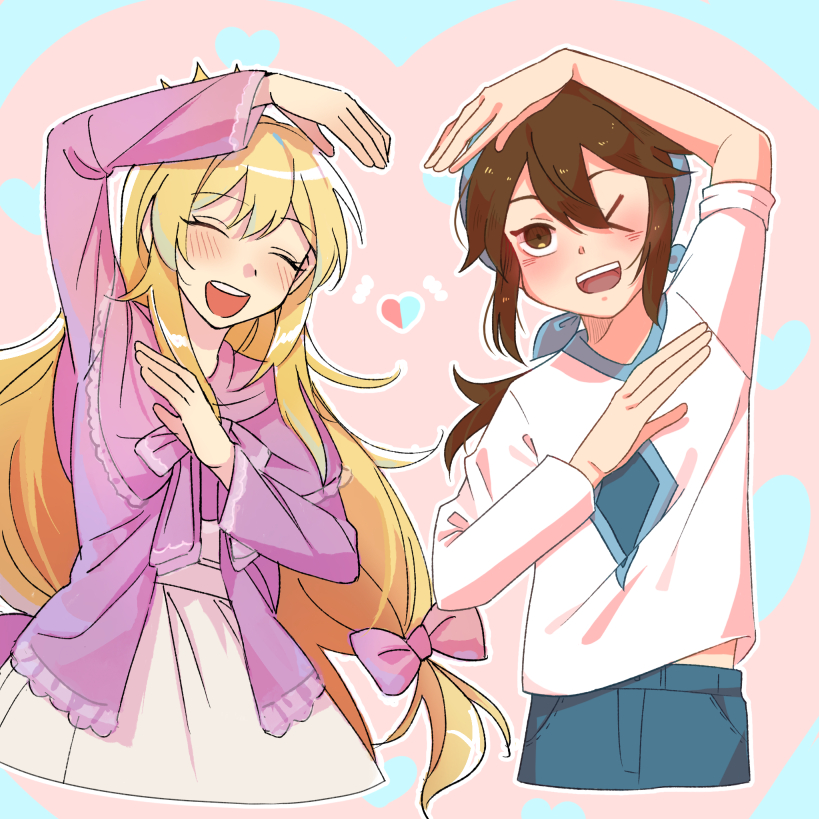 cco8705's tweet photo. 今日は！お友達のbrookuuちゃん（@lull_brook）と一緒に絵を描きました！💙❤️
今天跟朋友brookuu一起合圖了！ https://t.co/LpPaTQpgkW