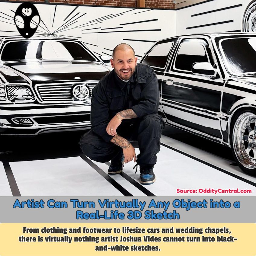 OddityCentral's tweet image. Artist Joshua Vides uses a technique he calls Reality to Idea (RTI) to revert different objects, from cars 🚗 to footwear 👟 back to sketch ✏️ form

odditycentral.com/art/artist-can… 

#art #sketching #amazingart #coolart #drawing #odditycentral