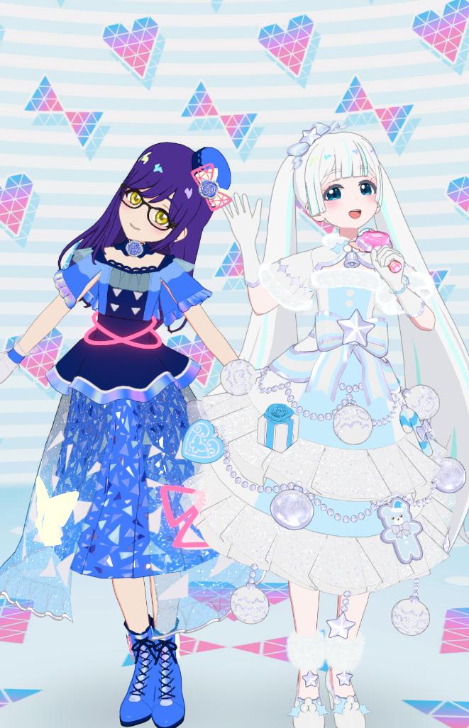 makami_you10's tweet image. うみさんのマイキャラちゃんと（@P4Ivko）ライブしてきましたぞ！
白&amp;amp;白の子って特別感あって最高なのでは…🤭✨✨✨