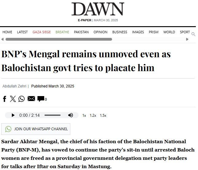 andrin199720's tweet photo. The #Baloch march was meant to protest #EnforcedDisappearances. Instead of listening, #Pakistan responded with violence—detaining activists & sending a suicide bomber after #Mengal.
They thought fear would silence the #Baloch. Instead, it strengthened them. 1/2
@miqbal_brp https://t.co/ZLSRAi4HxY
