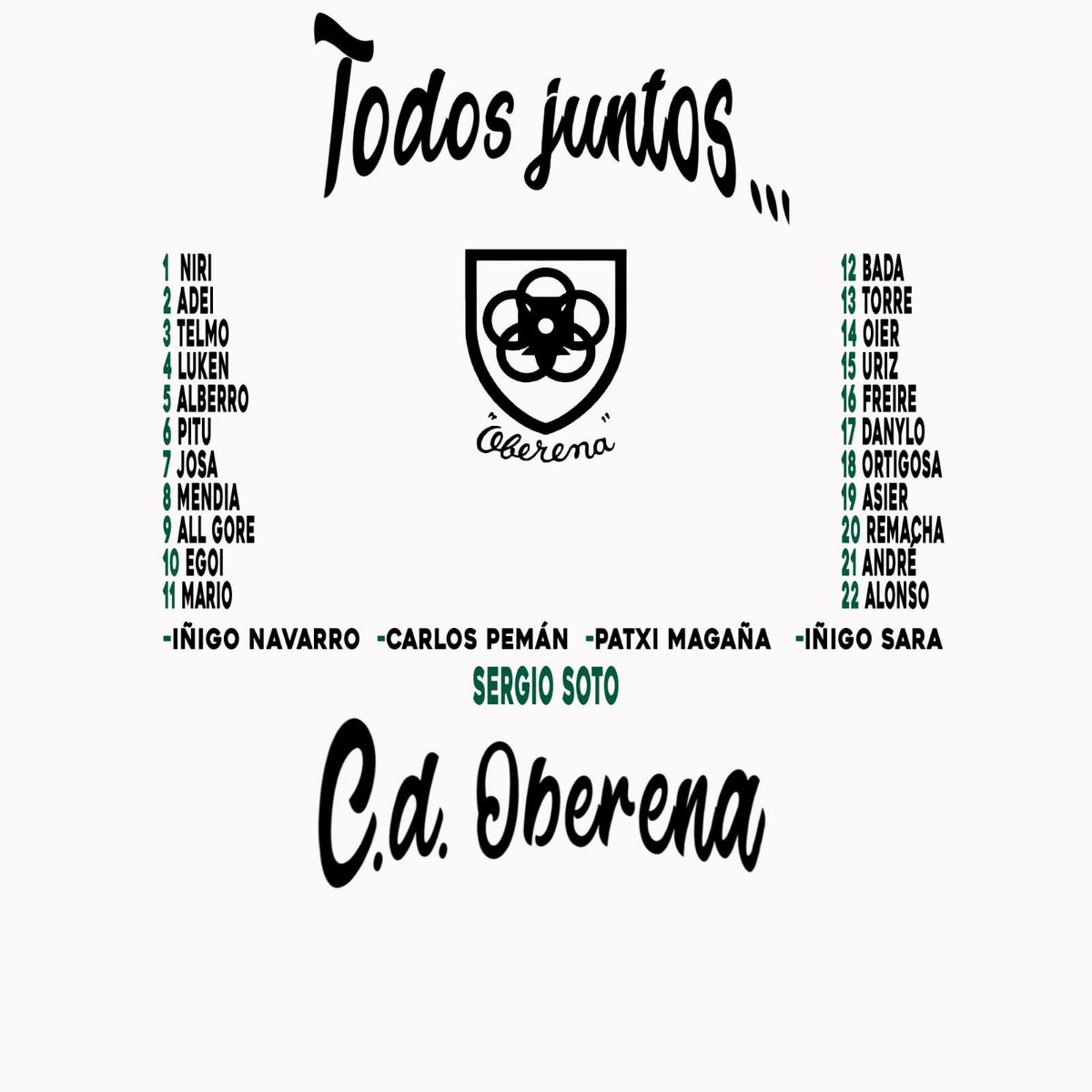 SI SE CREE Y SE TRABAJA, SE PUEDE.
¡SOMOS DIVISIÓN DE HONOR!

#AupaOberena🟢⚪️
#SoñamosDespiertos
#EsHoy