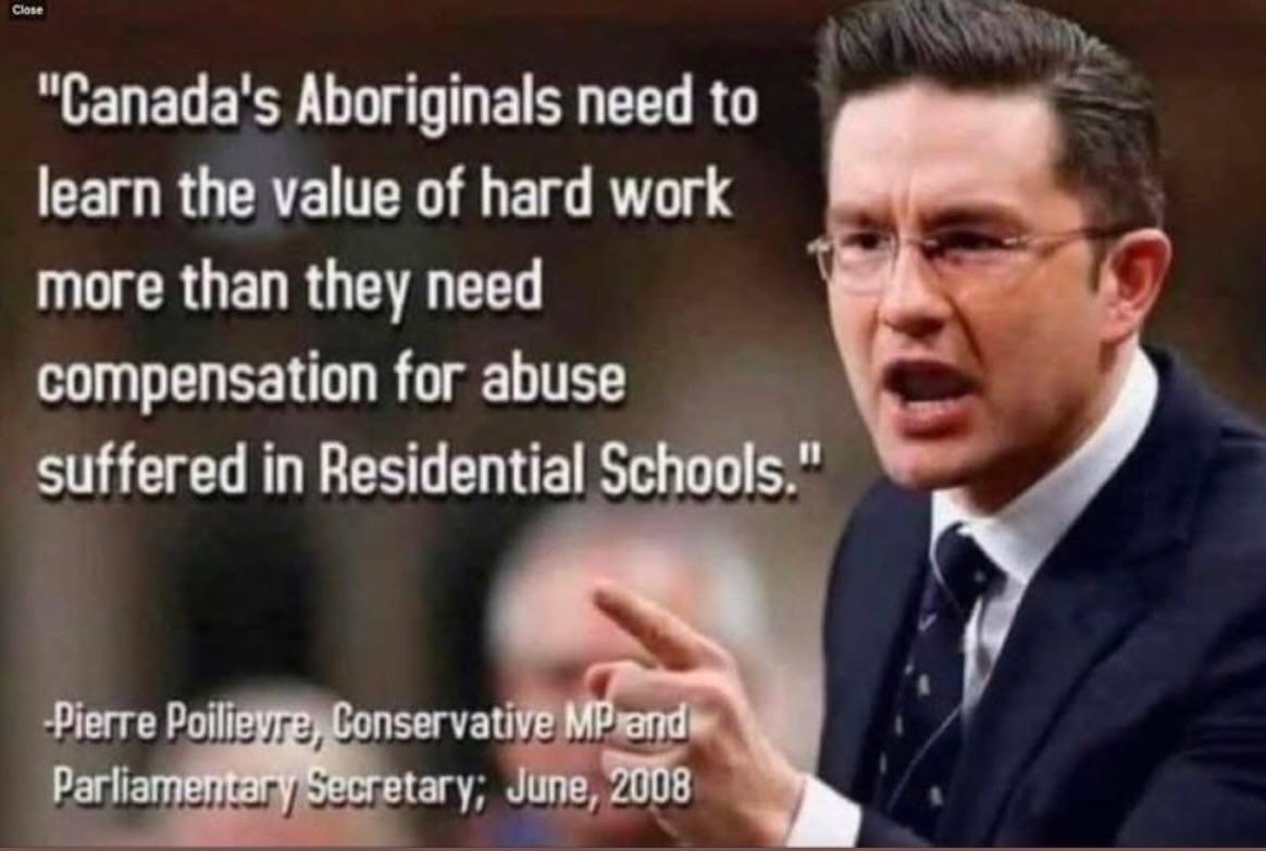 Poilievre, You should not even have your leadership position without a security clearance.
1. Entered into a compliance agreement 
2. "India" interfered in your leadership race
You've run out of slogans PP