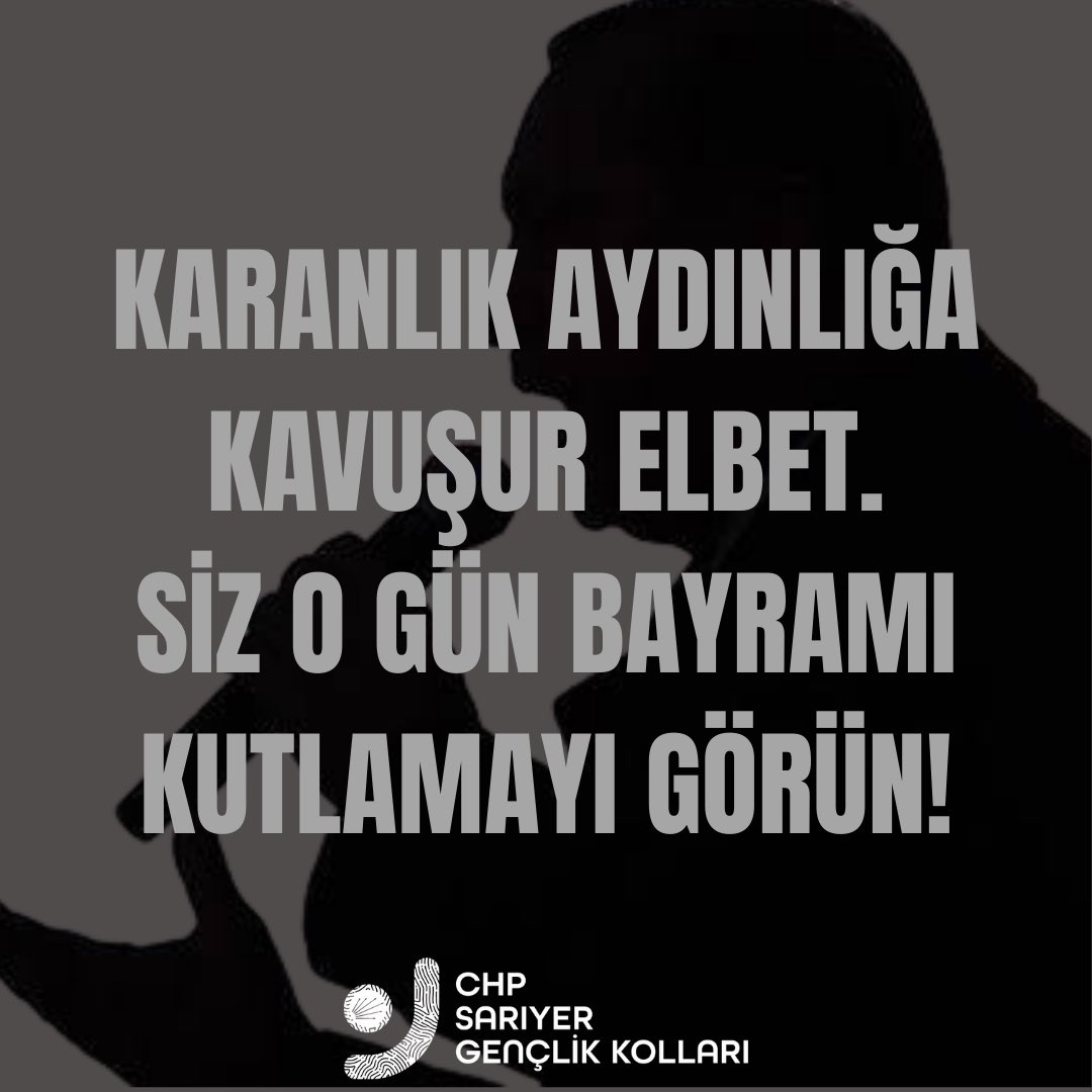 “O gün en güzel bayram kutlanacak, çünkü bayram adaletin, huzurun ve gerçek özgürlüğün olduğu yerde bayramdır.”