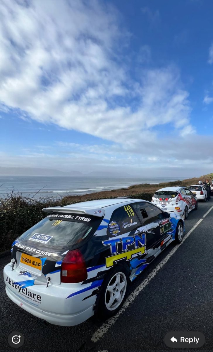palletnetwork's tweet photo. A glorious day for the 50th Anniversary of the Circuit of Kerry Rally. Here's Jason Gorham & Liam Egan's TPN & Langan Couriers sponsored Honda Civic VTi queueing up for an assault on the course.
#irishmotorsport #thepalletnetwork #tpn #langancouriers #circuitofkerry https://t.co/W2kEP4S0bn