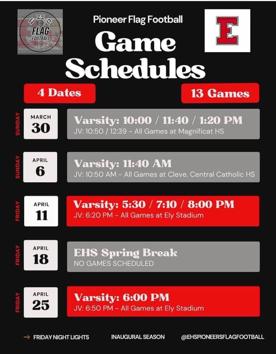 1st Elyria girls flag football game today! #makinghistory <a href="/Morgan_palos05/">Morgan Palos</a>