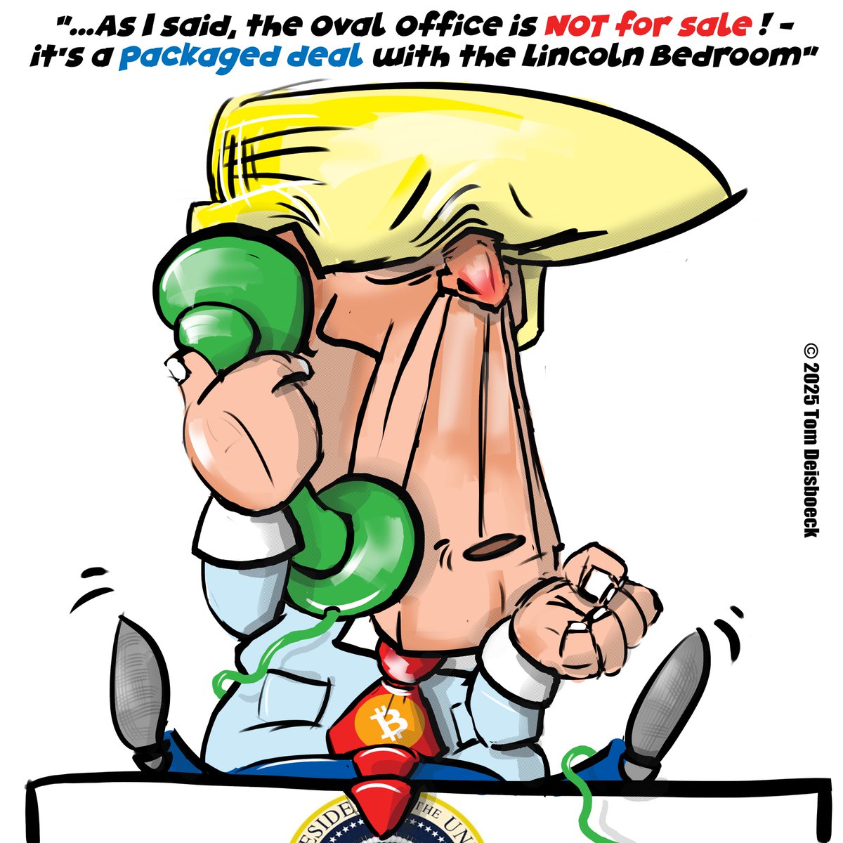 thesatirist.com/cartoons/the-a… 
The Art of “The Deal”