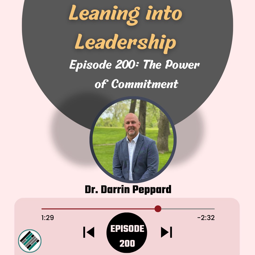 We did it—200 episodes!
Today on Leaning Into Leadership, I reflect deeply on the power of commitment. From showing up every Sunday since January 2022 to cultivating inspiring relationships and collaborations, commitment has been the heartbeat of this podcast.

Join me as I share
