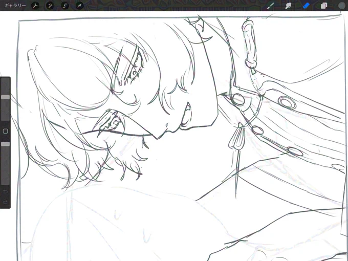私思ってたより顔メロく描ける才能あるな 