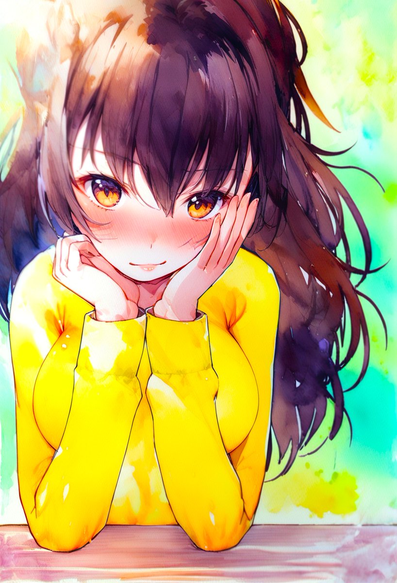 「新作絵です。【からし色が好きだけど、色名がよくないので別の呼びかたを検索したら「」|なおさん@おソノさんkindle本全巻無料配信中のイラスト