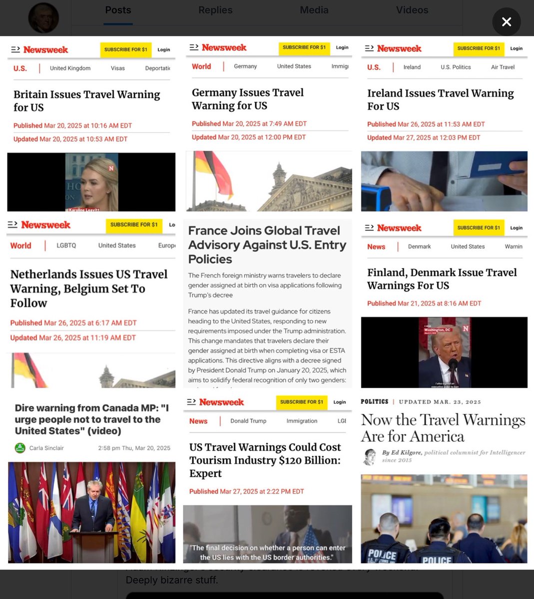 <a href="/ProudAFAmerican/">Terri Loves America 🟧💙💔🟦</a> Well, about that

European travel warnings against US entry policies