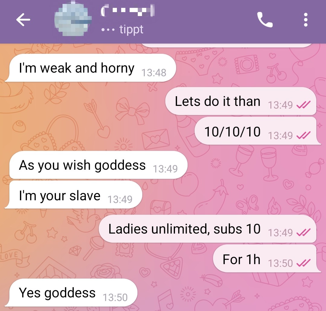 ⚜ LIZZ LA REIGN ⚜ (@lizzlareign) on Twitter photo #Rtgame
10/10/10 for 1h, Ladies unlimited, Subs 10 with my sub form middle east! Lets have fun girls!
<a href="/Toxicsugga/">𝐓𝐨𝐱𝐢𝐜𝐬𝐮𝐠𝐠𝐚</a> <a href="/CandyPain0707/">Miss Candy Pain 👸🏻💸</a> <a href="/hanaismus/">Hana 🇦🇱</a> <a href="/LadyVanessa27_/">Lᴀᴅʏ Vᴀɴᴇssᴀ - 𝔾𝕖𝕣𝕞𝕒𝕟 𝕝𝕦𝕩𝕦𝕣𝕪 𝕃𝕒𝕕𝕪</a> <a href="/bella_goddess_/">💸 GODDESS BELLA 💸</a> <a href="/WorshipSophy/">Sophie</a> <a href="/goettin_anna1/">🔥 Göttin Anna 🔥</a> <a href="/GoettinMaria_/">🔥Findom_Maria🔥</a> <a href="/FootGoddessJS/">Goddess Jess 💸✨</a> <a href="/findomladyemily/">FindomLadyEmily 💎</a> <a href="/LadyAlexa222/">LadyAlexa</a> <a href="/GoddessShakti8/">YouWillSuffer</a> #Rtgame
10/10/10 for 1h, Ladies unlimited, Subs 10 with my sub form middle east! Lets have fun girls!
<a href="/Toxicsugga/">𝐓𝐨𝐱𝐢𝐜𝐬𝐮𝐠𝐠𝐚</a> <a href="/CandyPain0707/">Miss Candy Pain 👸🏻💸</a> <a href="/hanaismus/">Hana 🇦🇱</a> <a href="/LadyVanessa27_/">Lᴀᴅʏ Vᴀɴᴇssᴀ - 𝔾𝕖𝕣𝕞𝕒𝕟 𝕝𝕦𝕩𝕦𝕣𝕪 𝕃𝕒𝕕𝕪</a> <a href="/bella_goddess_/">💸 GODDESS BELLA 💸</a> <a href="/WorshipSophy/">Sophie</a> <a href="/goettin_anna1/">🔥 Göttin Anna 🔥</a> <a href="/GoettinMaria_/">🔥Findom_Maria🔥</a> <a href="/FootGoddessJS/">Goddess Jess 💸✨</a> <a href="/findomladyemily/">FindomLadyEmily 💎</a> <a href="/LadyAlexa222/">LadyAlexa</a> <a href="/GoddessShakti8/">YouWillSuffer</a>