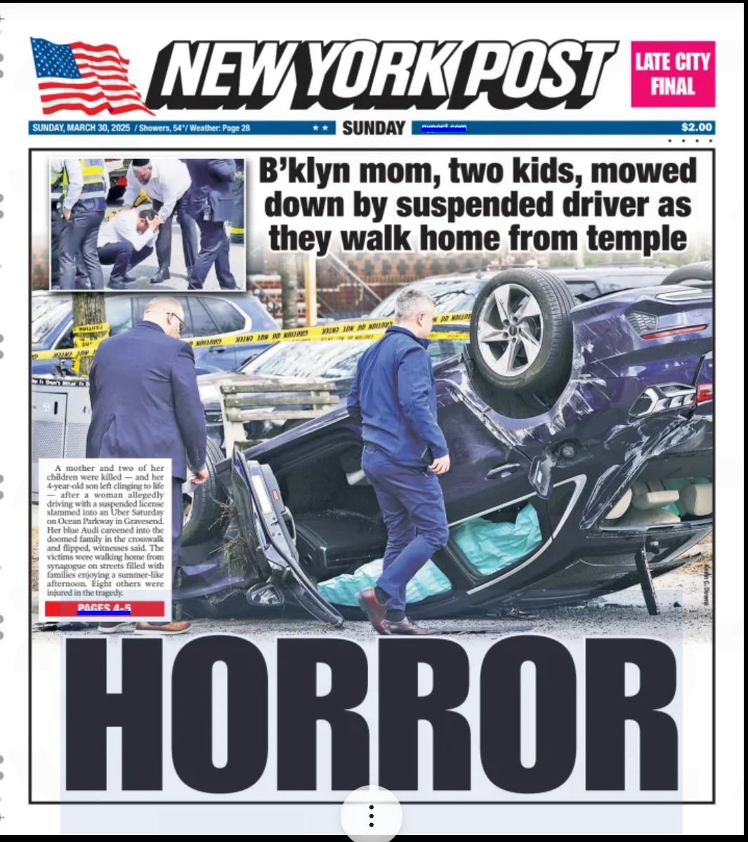 bfurnas's tweet photo. New York families are under threat by dangerous super speeders.

This driver had more than 90 tickets - including 13 school zone speeding tickets last year.

1.5% of the worst speeders kill more than 20% of pedestrians.

It’s time for Albany to act. https://t.co/lrAEtWIlhf