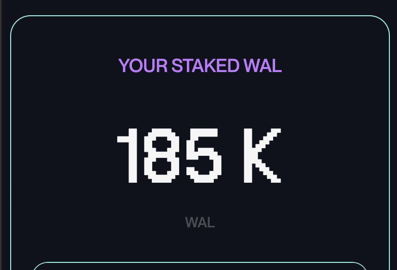 MrNoTilt's tweet photo. I heard native staking on @WalrusProtocol is the latest Alpha. This is a good start but far from done 🦭 $WAL https://t.co/zpoWUQhRWD