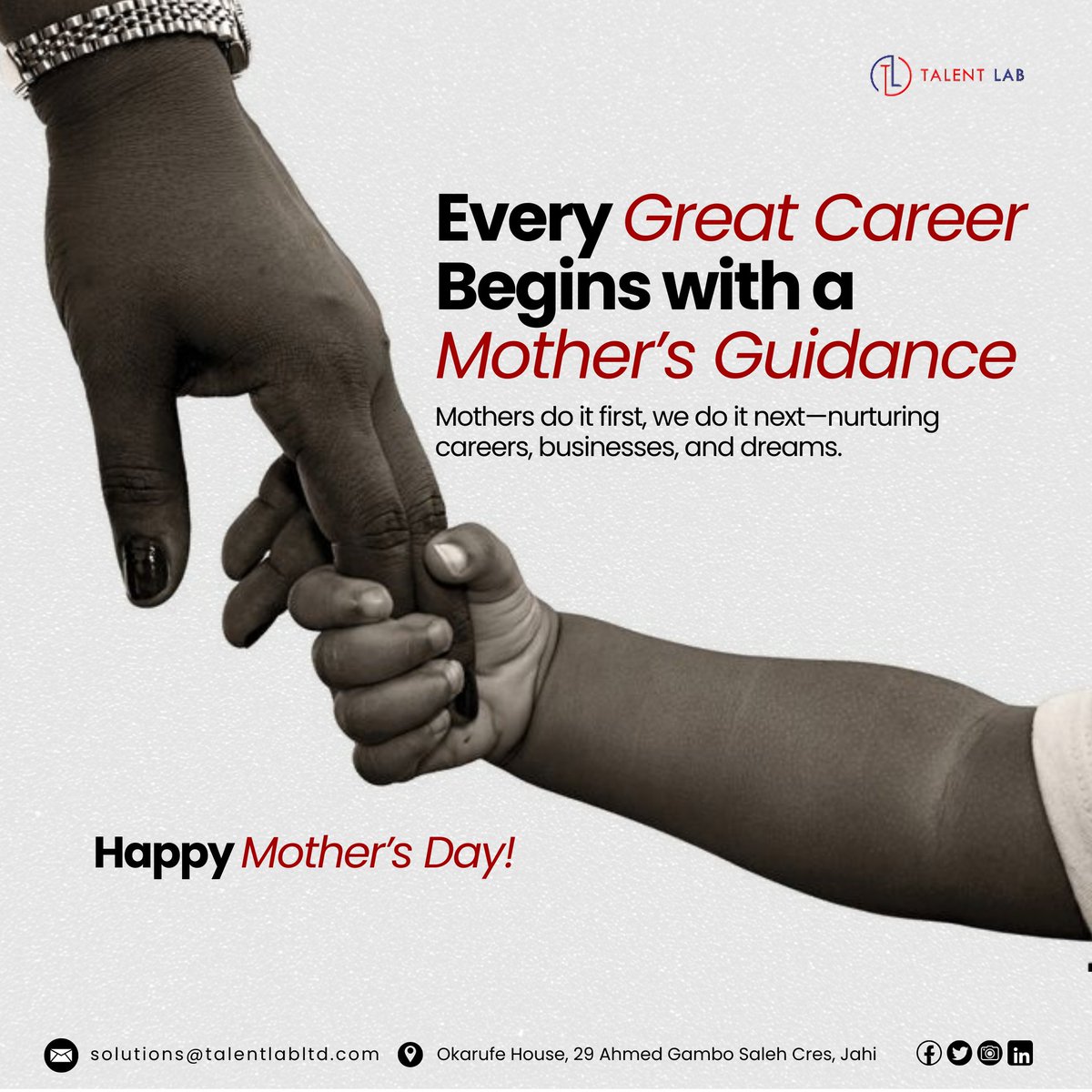 TalentLab_ng's tweet image. Every great career, every thriving business—somewhere, a mother’s touch made it possible. 💖✨ 

Happy Mother’s Day from all of us at Talent Lab!
 #MothersDay #TalentLab