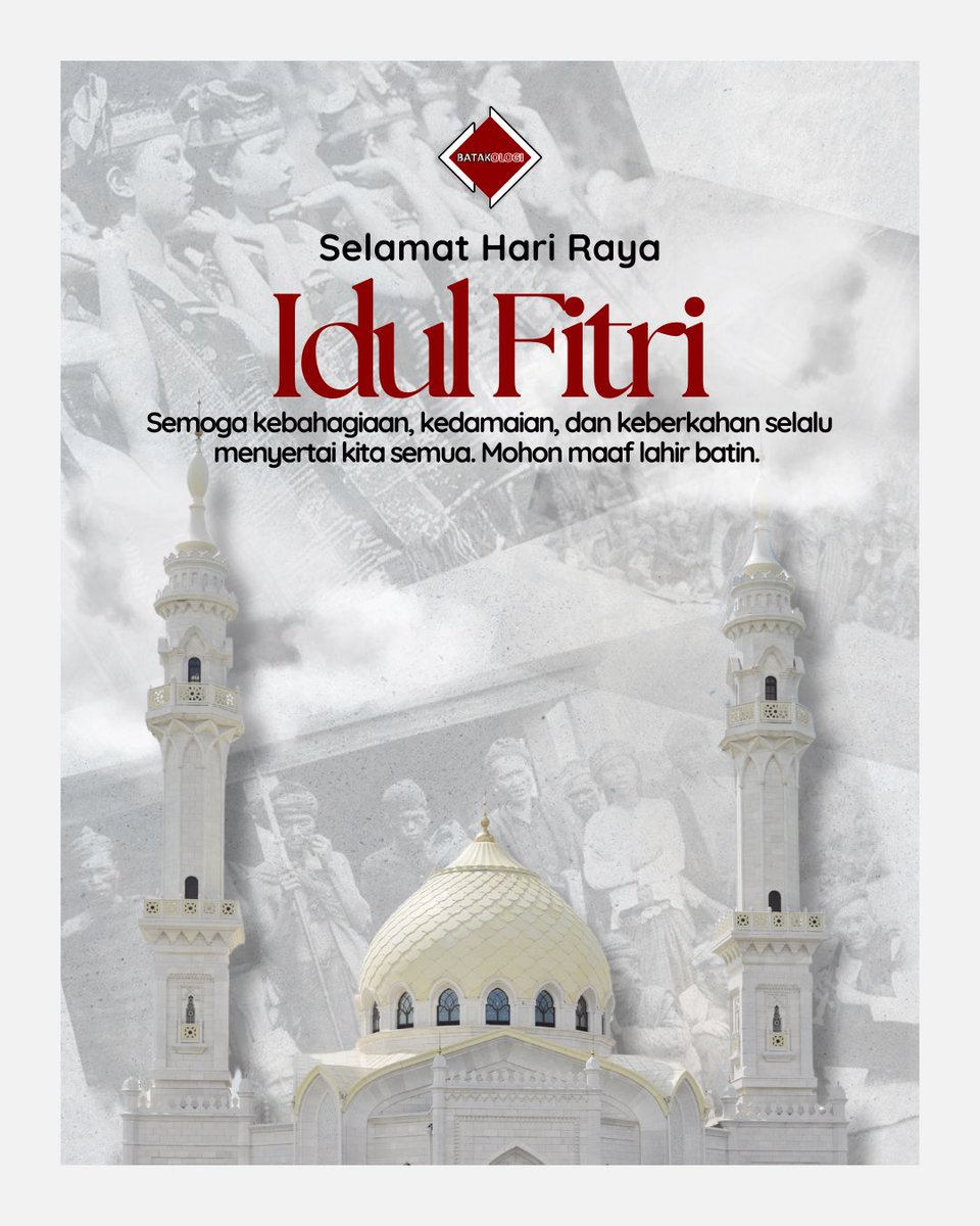 Selamat Hari Raya Idul Fitri 1 Syawal 1446 Hijriyah 😇😇 Minal aidin wal faizin, mohon maaf lahir dan batin. 🌿

Dari hati yang tulus, Komunitas Batakologi mengucapkan Selamat Idul Fitri kepada saudara-saudari sekalian. Semoga di hari yang suci ini, kedamaian dan kebahagiaan