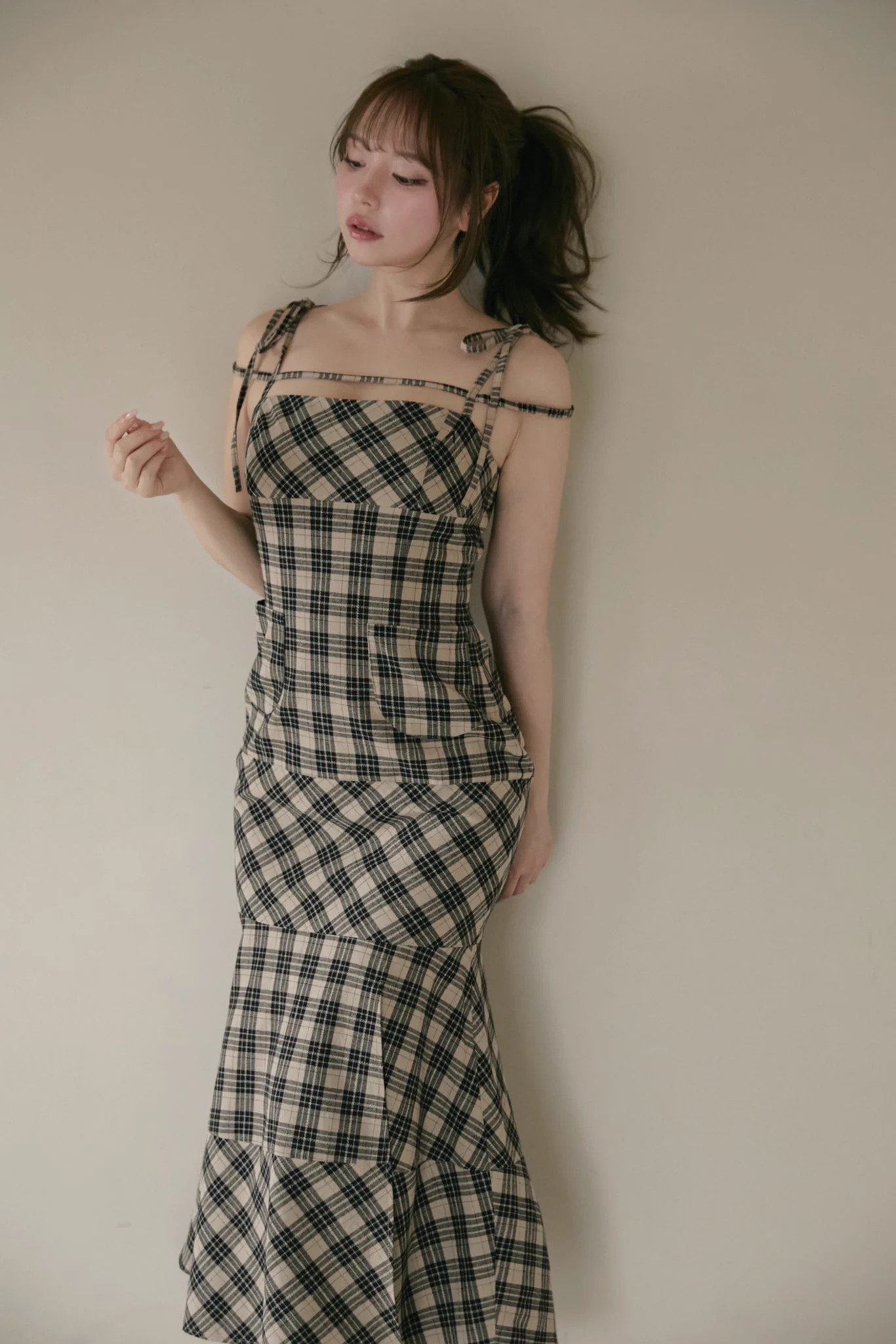 ANDMARY Cecily check long dress ロングワンピース andmary on X: 
