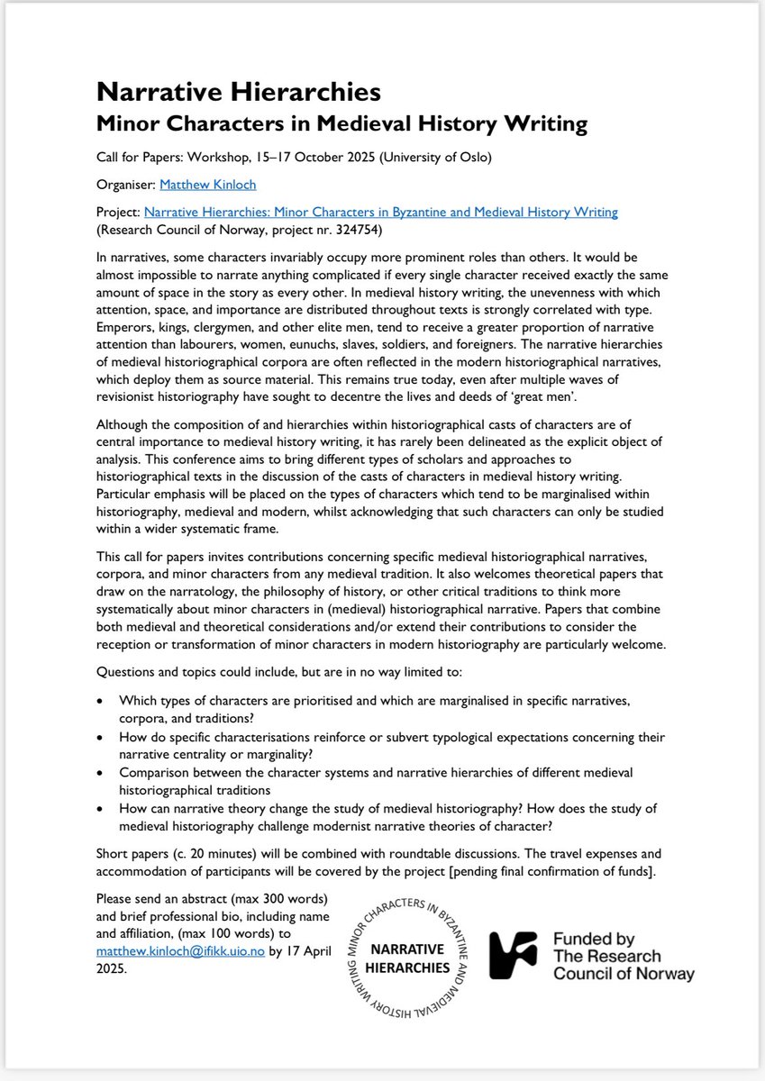 Please consider submitting an abstract for the workshop I’m participating in this autumn in Oslo!
