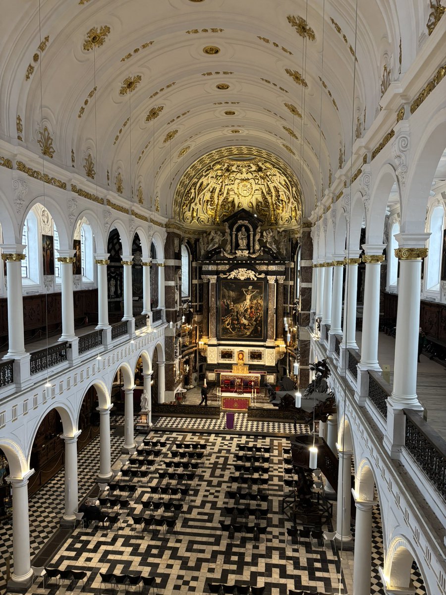 A fantastic morning in Antwerp at St Charles Borromeo Church where the choir sang for the Artists’ Mass. Not every day you get to sing next to art by Rubens. Now en route to Leuven. <a href="/ChisandSidMusic/">Chis and Sid Music Department</a> <a href="/Chis_and_Sid/">Chislehurst & Sidcup</a> <a href="/chisandsidPA/">ChisandSidPA</a> <a href="/onestageuk/">OneStage Specialist Concert Tours</a>