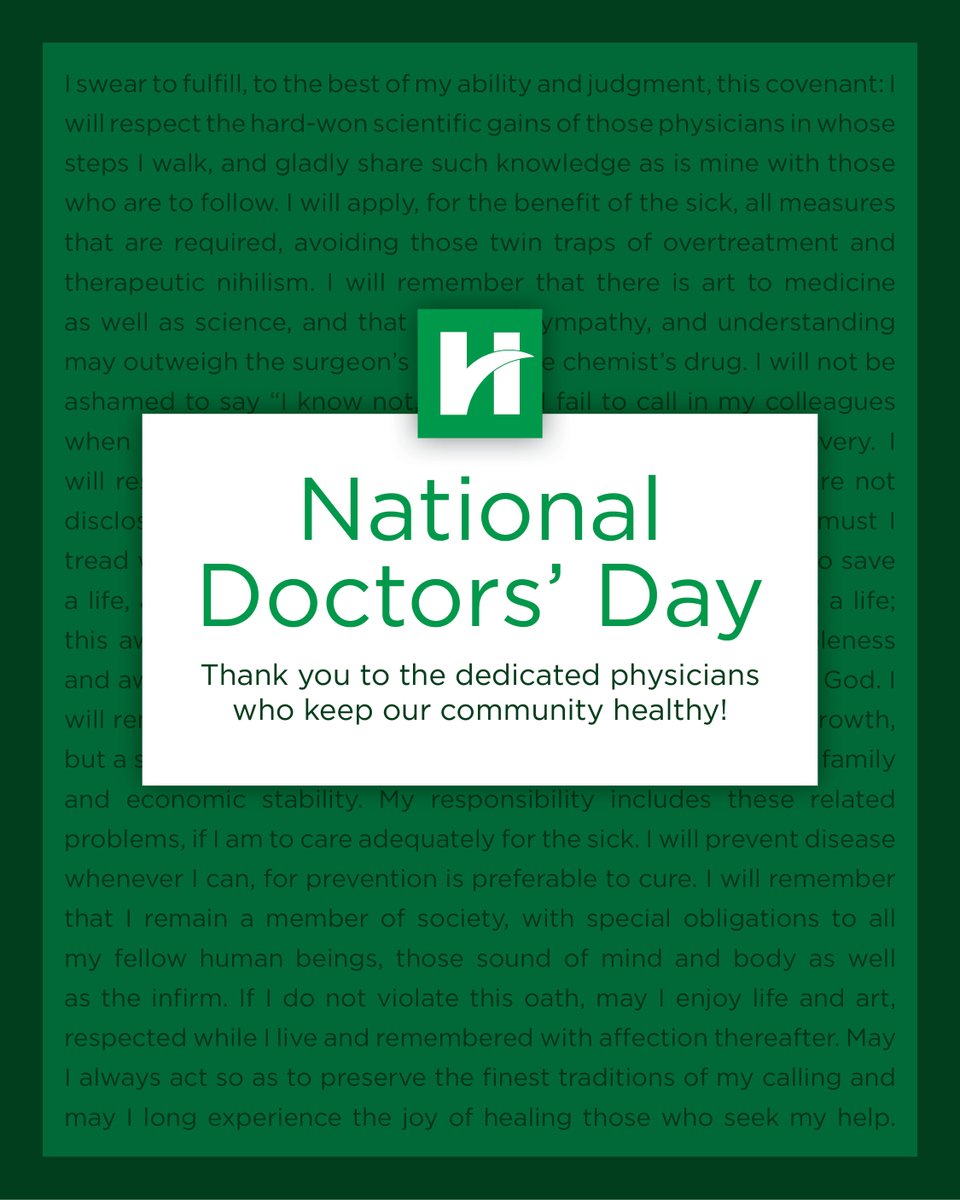 Hendricks Regional Health (@hendrickshealth) on Twitter photo Today is National Doctors’ Day! We’re grateful for the #Unstoppable physicians who care for our community every day. Today is National Doctors’ Day! We’re grateful for the #Unstoppable physicians who care for our community every day.