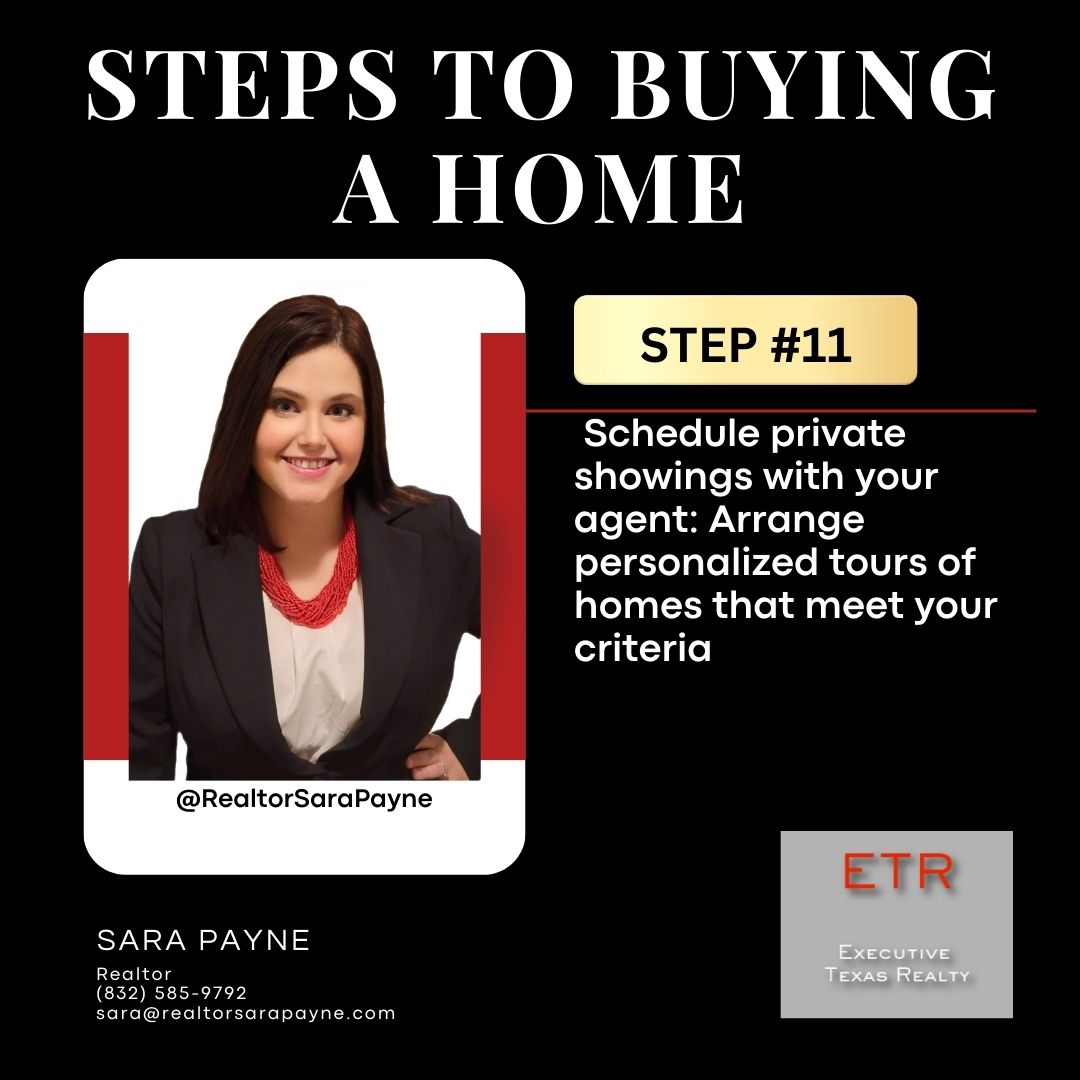 RealtorSaraPay1's tweet photo. Schedule private showings with your agent: 

Ready for a closer look? 🏡👀 Schedule a private showing today! 

@Realtor Sara Payne  

#realtorsarapayne #ExecutiveTexasRealty #ETR #txrealtor #DreamHomeTour #hombuyingsteps https://t.co/Uxjlzrpsk1