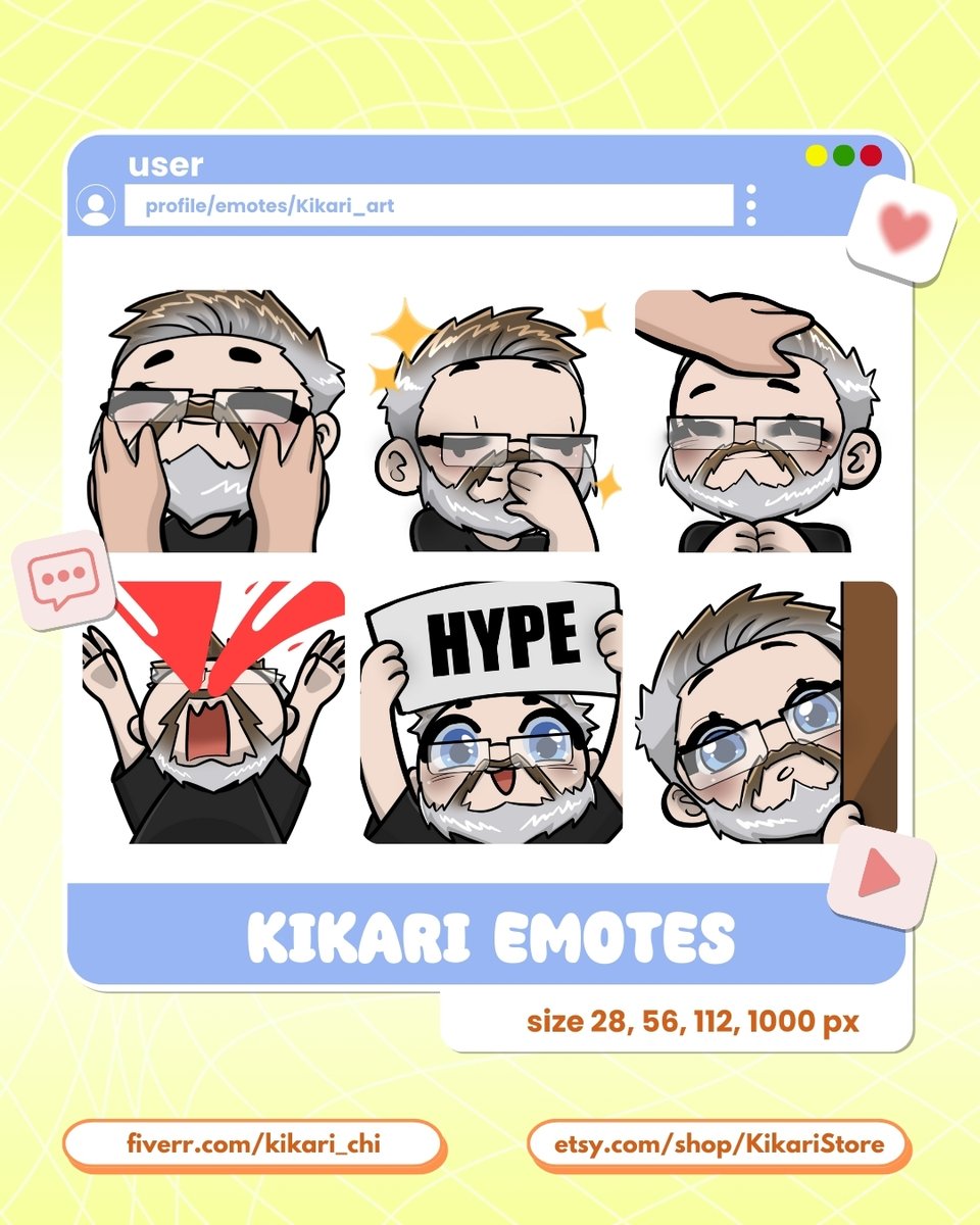 kikari_art's tweet photo. Who says age takes away cuteness? Just look at this adorable one! ๐โจ
Follow @kikari_art if you like my style!โธ(๏ฝกห แต ห )โธ๐
#Emotes #Foryou #Vtuber #ENVtuber #VtuberEmotes #Twitch #Youtube #Stream #TwitchEmotes #YoutubeEmotes #Streamer https://t.co/wwznsVKUJV