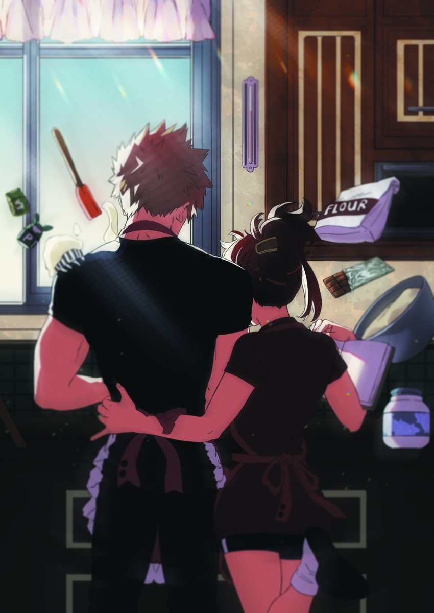 Akeemi_chan's tweet image. A while ago I was invited to work on @KacchakoProject . Working on this project with fellow artists and writers was both a pleasure and a privilege. Thanks a lot to the organizers and the people who got the book.
I hope you guys can enjoy this pics I made 3 years ago too❣️