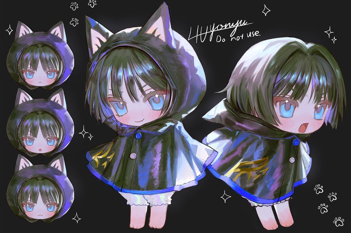 ちみこくてCUTEだね…🩵🖤