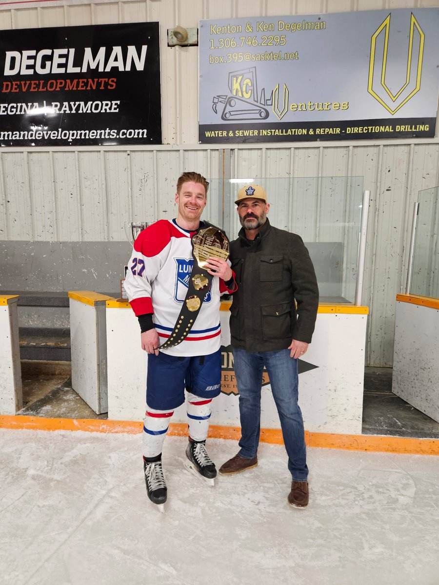 Congratulations Jordan Heywood #27 2025 QVHHL Playoff MVP! #QVHHL  <a href="/LumsdenMonarchs/">Lumsden Monarchs</a>
