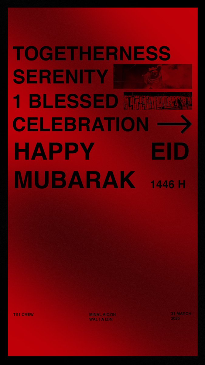 TS-1 Crew (@ts1crew) on Twitter photo Togetherness, Serenity, 1 Blessed celebration. Happy Eid Mubarak 1446 H, Minal Aidzin Wal Faizin❤️ Togetherness, Serenity, 1 Blessed celebration. Happy Eid Mubarak 1446 H, Minal Aidzin Wal Faizin❤️