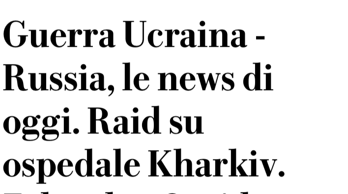 Il 5 aprile, il @M5S scende in piazza: “Invitiamo tutti coloro che dicono no a questo folle piano di riarmo e che vorrebbero maggiori investimenti sulla sanità (...)"
I pazienti dell'ospedale di Kharkiv ringraziano in anticipo
#SlavaUkraini