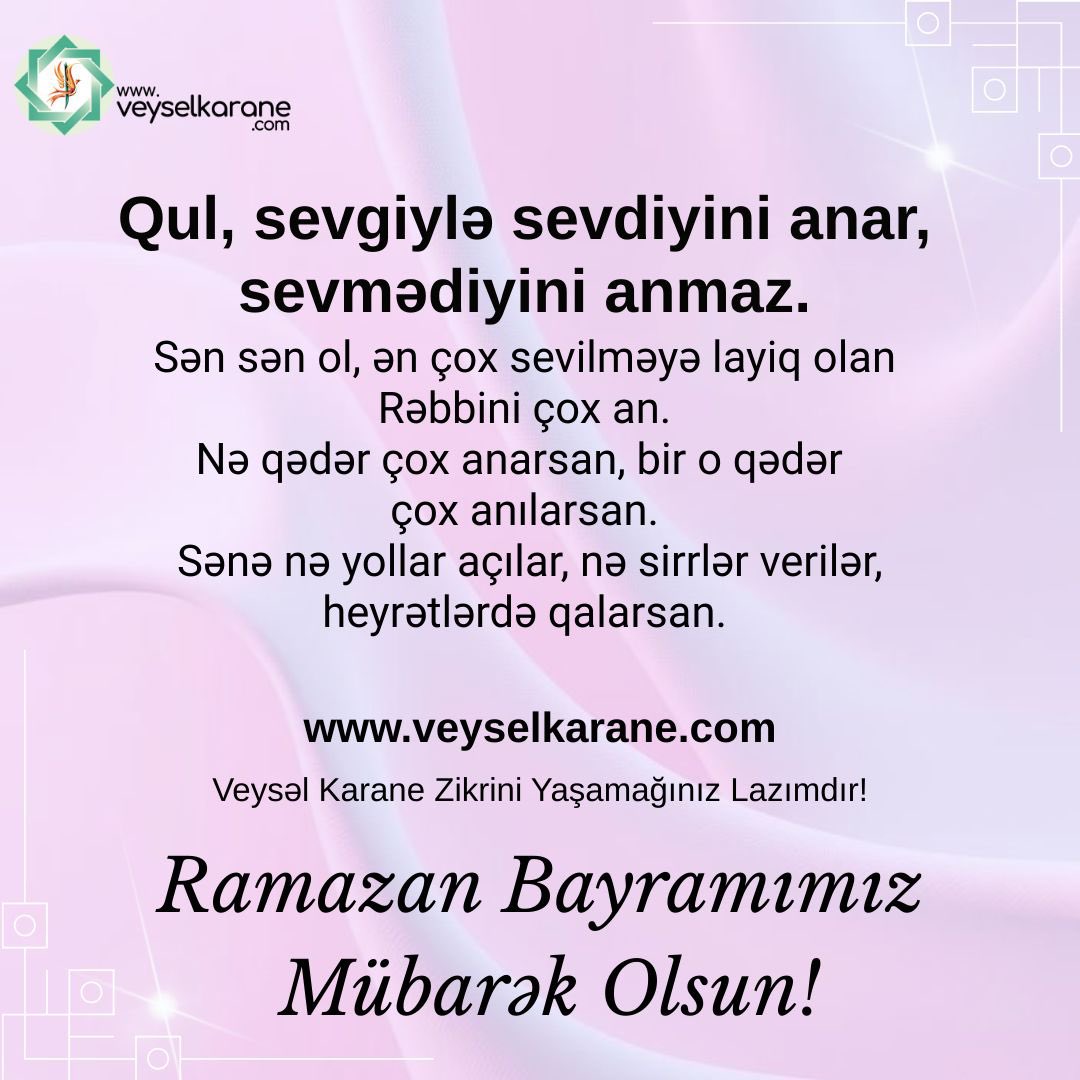 Azerbaycanuveys's tweet photo. Allahın və Rəsulunun salamı və bərəkəti üzərinizə olsun. Hər gecəniz qədir hər gününüz Bayram olsun!
@veyselkarane https://t.co/89cTvwTh4r