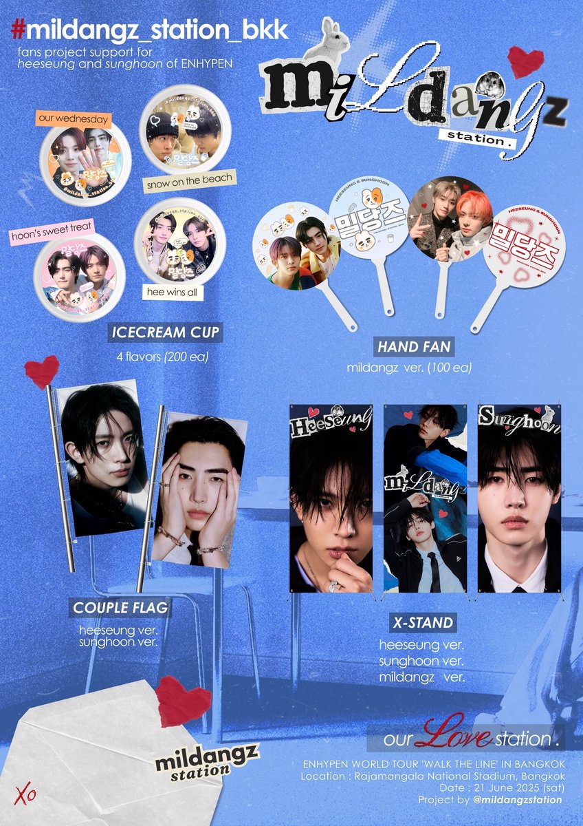 mildangzstation's tweet photo. Please come to our 𝗹𝗼𝘃𝗲 station
and get some more 𝙡𝙤𝙫𝙚 . ♥️ ° .

#mildangz_station_bkk
at Rajamangala National Stadium
2025. 06. 21 (sat)

𝗦𝗲𝗲 𝘆𝗼𝘂 𝘁𝗵𝗲𝗿𝗲!

#walktheline_in_bangkok
#walktheline_in_asia https://t.co/6MuBju5Ocz
