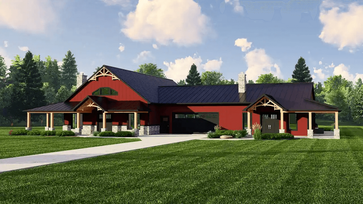 MonsterHP's tweet photo. ✨Need more living space? Check out our stunning 5 Bedroom, 4 Bath Barndominium House Plan 104-313! 

With an open layout, modern amenities, and a cozy charm, this home combines rustic elegance with comfort.

Browse our house plans today! https://t.co/qlSbN9EVAx

#Barndominium https://t.co/eSB86C2iSu