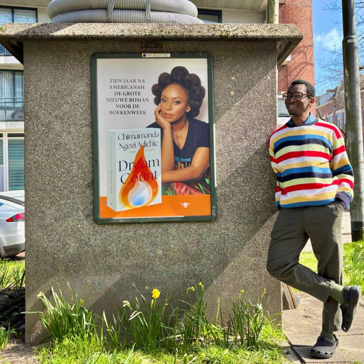 gpvanmourik's tweet photo. It’s everywhere ❤️✨
Dream Count, Chimamanda Adichie’s latest bestseller on the friendships between 4 women, is out in The Netherlands #Rotterdam #Europe.
🇳🇱🇳🇬🇪🇺
Perfect springtime novel!
#dreamcount #Knopf @ChimamandaReal #Spring #Nigeria #Americanah #Boekenweek @tafkaay https://t.co/JigGXGYVNr
