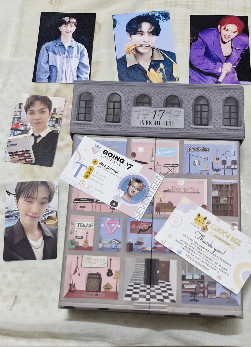 Super thank you <a href="/LuckyBeentables/">Lucky Bee | KR JP Add Rental | xianyu</a> for my 17 is right here album and for the freebies too. More power 💙 #BeeLuckyMail