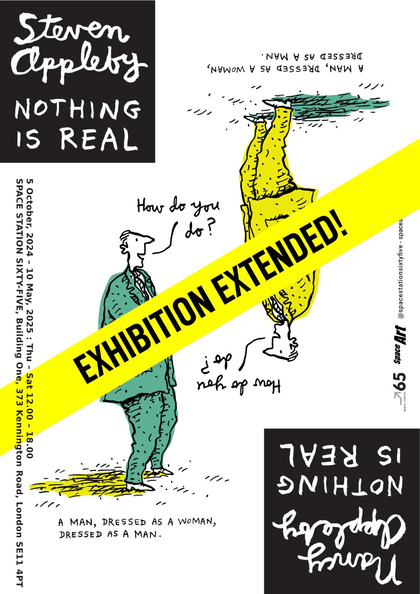We are happy to announce that Nothing is Real has been extended until May 10th! For more information make sure to follow us on instagram and check our website - we hope to see you soon! 
Space Station Sixty-Five is a fully accessible gallery and everyone is welcome.