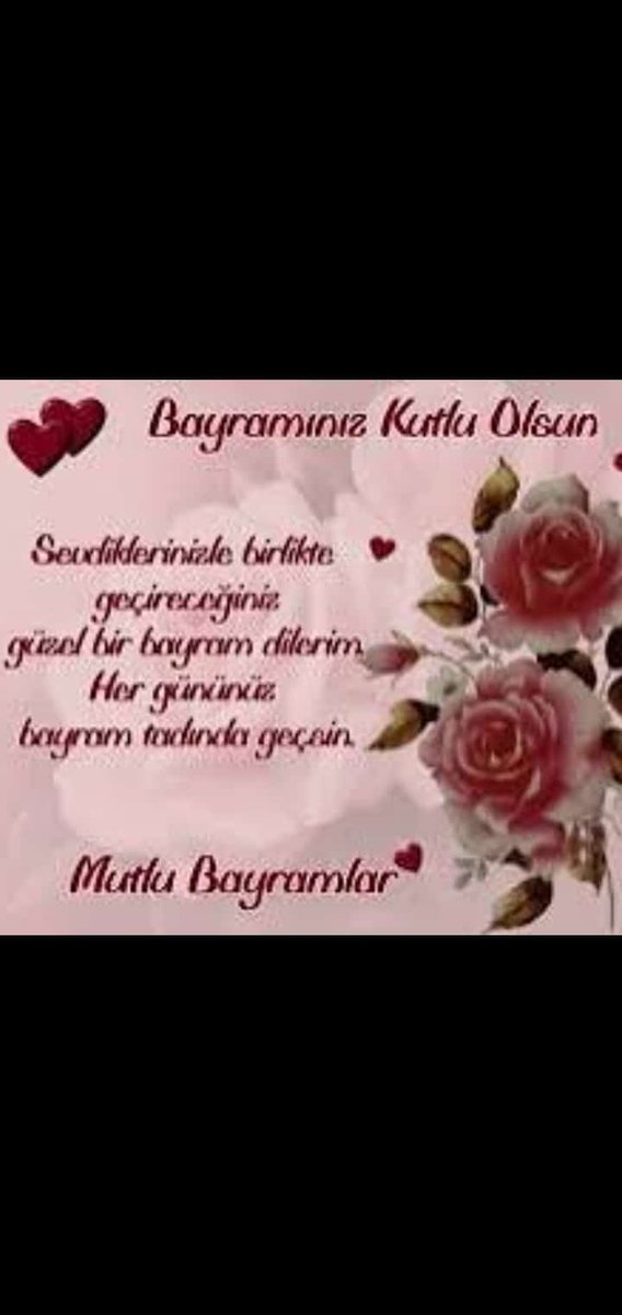 Bayramınız kutlu olsun 🤗