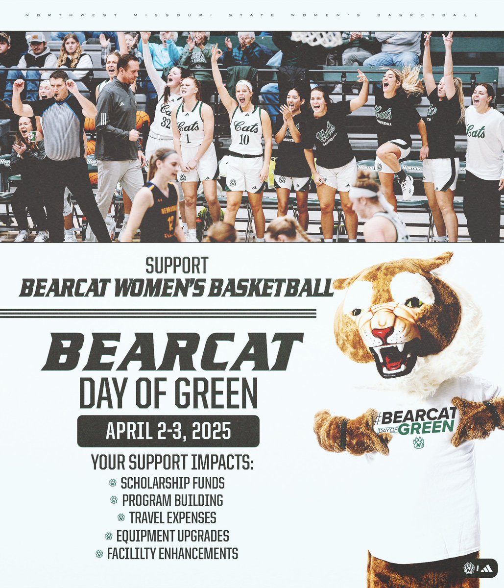 Northwest Athletics (@bearcatsports) on Twitter photo Gear up to ๐๐๐๐๐๐๐ ๐ฝ๐๐ผ๐๐พ๐ผ๐ ๐๐๐๐๐'๐ ๐ฝ๐ผ๐๐๐๐๐ฝ๐ผ๐๐!
Your generosity and charitable support on <a href="/NWMOSTATE/">Northwest Missouri State University</a> ๐ฟ๐๐ฎ ๐ค๐ ๐๐ง๐๐๐ฃ makes the difference in allowing us to provide the best in equipment, accommodations, fueling and travel for your Bearcats! Gear up to ๐๐๐๐๐๐๐ ๐ฝ๐๐ผ๐๐พ๐ผ๐ ๐๐๐๐๐'๐ ๐ฝ๐ผ๐๐๐๐๐ฝ๐ผ๐๐!
Your generosity and charitable support on <a href="/NWMOSTATE/">Northwest Missouri State University</a> ๐ฟ๐๐ฎ ๐ค๐ ๐๐ง๐๐๐ฃ makes the difference in allowing us to provide the best in equipment, accommodations, fueling and travel for your Bearcats!