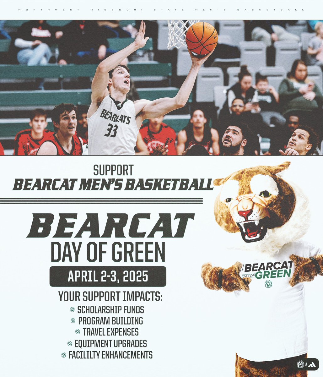 Northwest Athletics (@bearcatsports) on Twitter photo Gear up to ๐๐๐๐๐๐๐ ๐ฝ๐๐ผ๐๐พ๐ผ๐ ๐๐๐'๐ ๐ฝ๐ผ๐๐๐๐๐ฝ๐ผ๐๐!
Your generosity and charitable support on <a href="/NWMOSTATE/">Northwest Missouri State University</a> ๐ฟ๐๐ฎ ๐ค๐ ๐๐ง๐๐๐ฃ makes the difference in allowing us to provide the best in equipment, accommodations, fueling and travel for your Bearcats! Each Gear up to ๐๐๐๐๐๐๐ ๐ฝ๐๐ผ๐๐พ๐ผ๐ ๐๐๐'๐ ๐ฝ๐ผ๐๐๐๐๐ฝ๐ผ๐๐!
Your generosity and charitable support on <a href="/NWMOSTATE/">Northwest Missouri State University</a> ๐ฟ๐๐ฎ ๐ค๐ ๐๐ง๐๐๐ฃ makes the difference in allowing us to provide the best in equipment, accommodations, fueling and travel for your Bearcats! Each