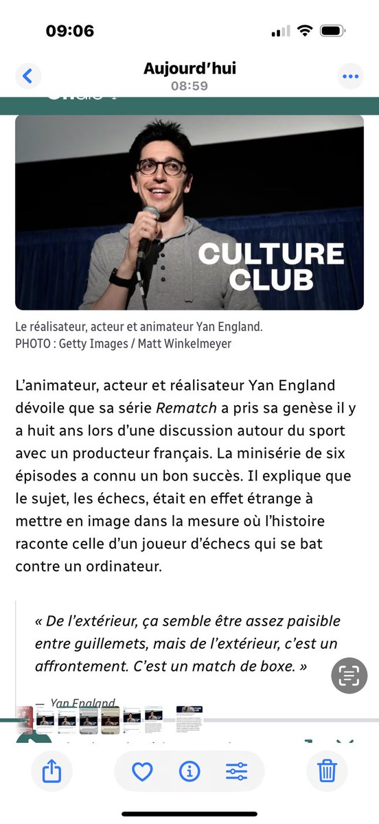 migirard's tweet photo. René Homier-Roy: entrevue avec 
@yanengland , ou l’intérêt pour des histoires hors du commun https://t.co/jTniEib5fE

La série REMATCH est disponible @telequebec https://t.co/nnusSJtIR6