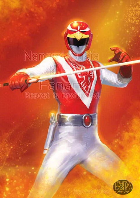 レッドファルコン (ワンドロ再掲 #超獣戦隊ライブマン #tokusatsufanart #supersentaifanart