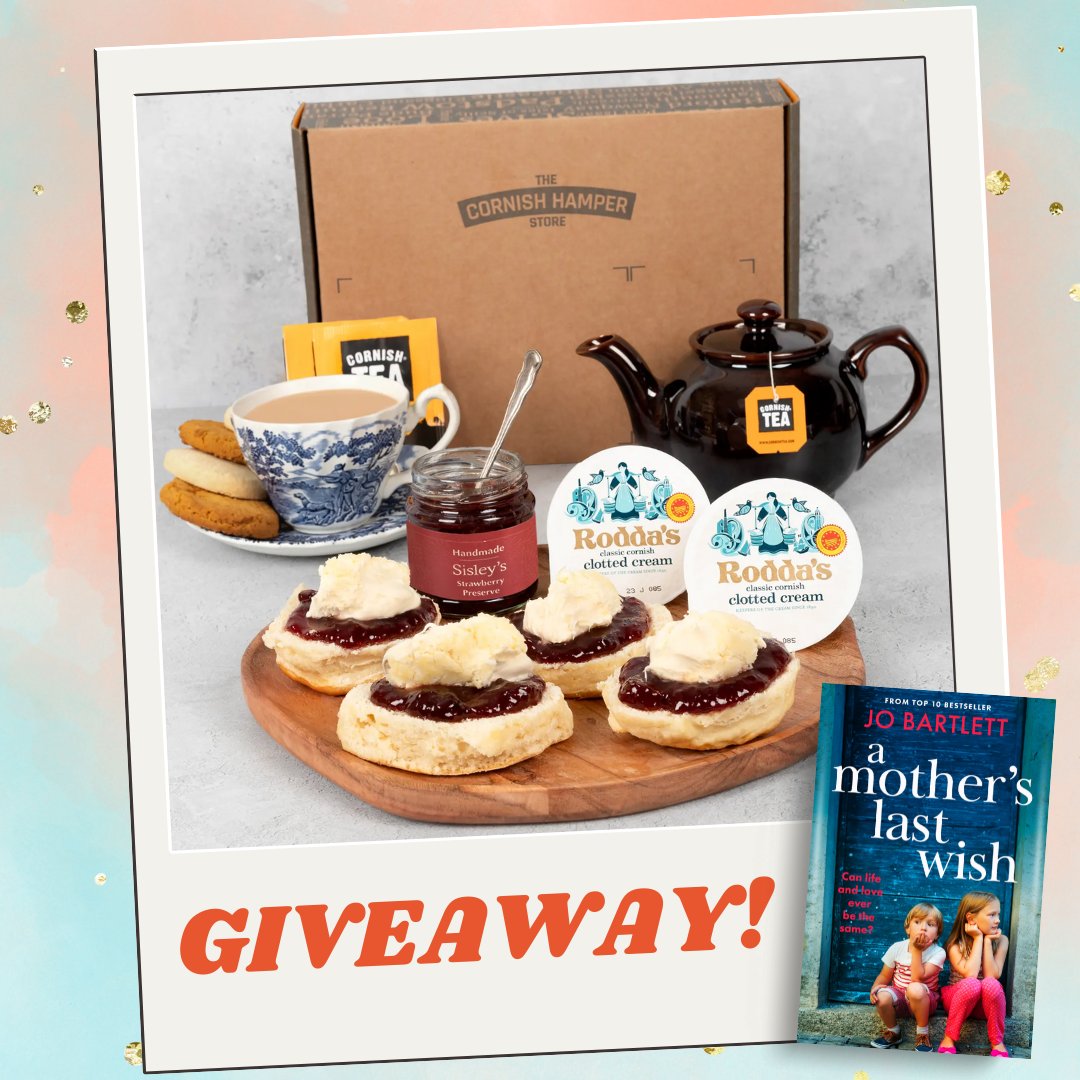 Boldwood Books (@boldwoodbooks) on Twitter photo ⭐️ MOTHER'S DAY GIVEAWAY ⭐️
<a href="/J_B_Writer/">Jo Bartlett Writer</a> is giving a lucky reader the chance to win a CREAM TEA HAMPER and a copy of her new book, #AMothersLastWish! 💙 To enter, sign up for her newsletter 💌 bit.ly/JoBartlettNews
Ends in 24h 🚨 T&Cs: bit.ly/boldwoodtcs ⭐️ MOTHER'S DAY GIVEAWAY ⭐️
<a href="/J_B_Writer/">Jo Bartlett Writer</a> is giving a lucky reader the chance to win a CREAM TEA HAMPER and a copy of her new book, #AMothersLastWish! 💙 To enter, sign up for her newsletter 💌 bit.ly/JoBartlettNews
Ends in 24h 🚨 T&Cs: bit.ly/boldwoodtcs