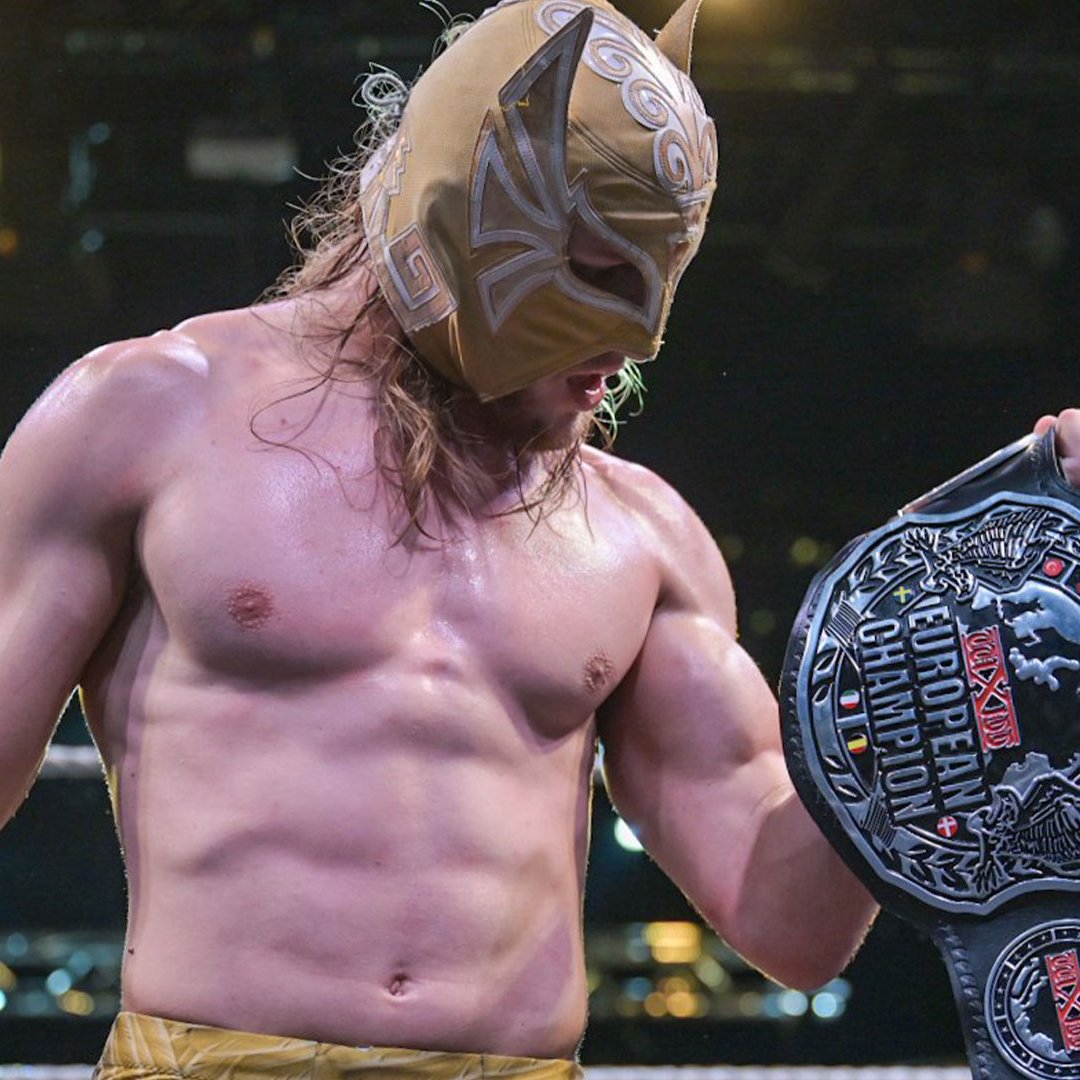 Le catcheur français Aigle Blanc participe au tryouts WWE en Europe.  (Kayfabe Friendly)