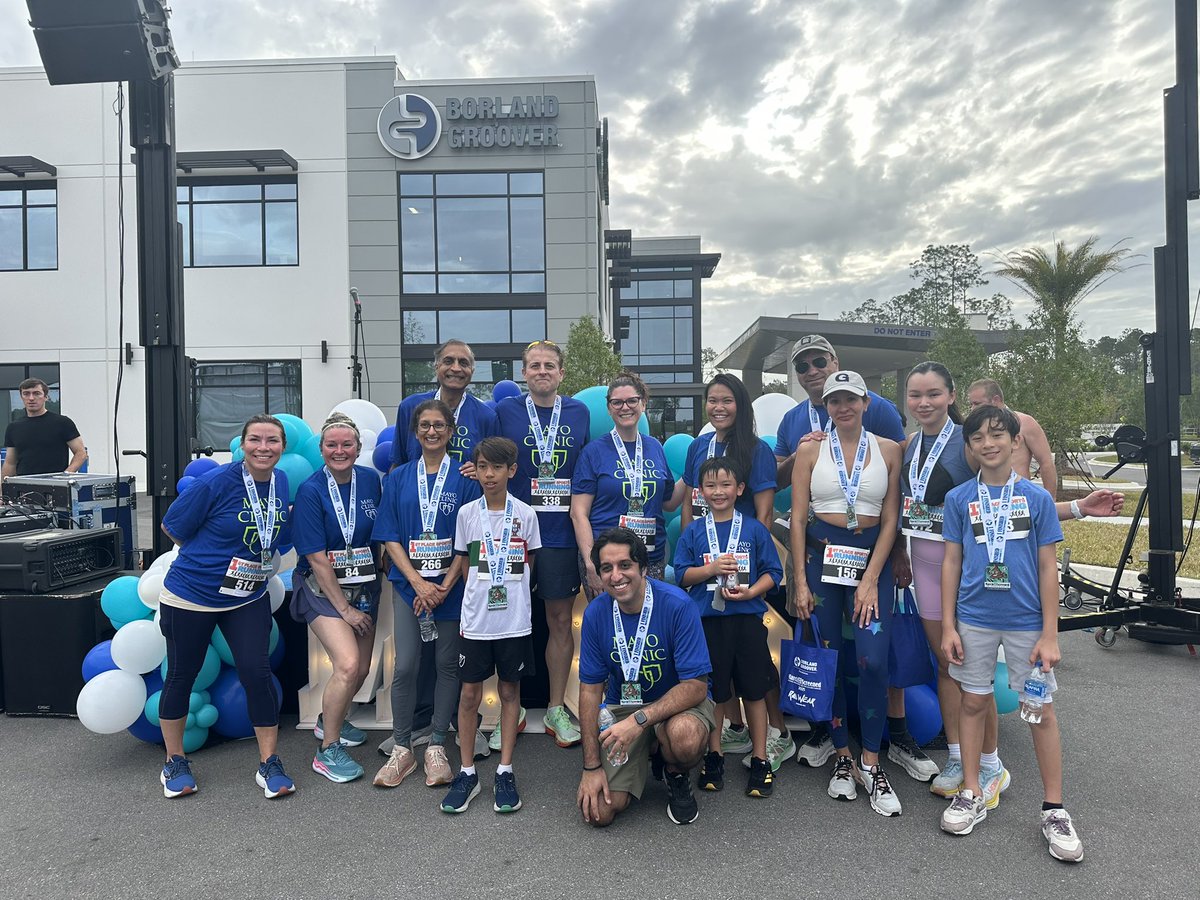 Kristopher Croome (@kriscroome) on Twitter photo Great run this morning in Jacksonville. Mayo Clinic team wearing blue for all our patients fighting colon cancer. Proud of our #LiverTransplant for unresectable #stage4 #ColonCancer program <a href="/MCTransplntSurg/">Mayo Clinic Transplantation Surgery</a>
<a href="/MayoTransplant/">Mayo Clinic Transplant</a> <a href="/Jcj84Jeremy/">Jeremy Jones</a>
<a href="/umajeed_90/">Umair Majeed</a> @RyanChadha
<a href="/BorlandGroover/">Borland Groover</a> Great run this morning in Jacksonville. Mayo Clinic team wearing blue for all our patients fighting colon cancer. Proud of our #LiverTransplant for unresectable #stage4 #ColonCancer program <a href="/MCTransplntSurg/">Mayo Clinic Transplantation Surgery</a>
<a href="/MayoTransplant/">Mayo Clinic Transplant</a> <a href="/Jcj84Jeremy/">Jeremy Jones</a>
<a href="/umajeed_90/">Umair Majeed</a> @RyanChadha
<a href="/BorlandGroover/">Borland Groover</a>