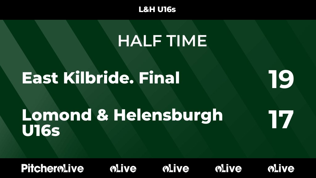 HALF TIME: East Kilbride. Final 19 - 17 Lomond &amp; Helensburgh U16s
#EASLOM #Pitchero
helensburghrugby.co.uk/teams/254025/m…