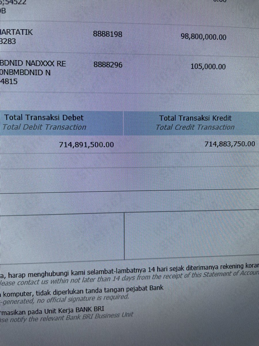 Lagi gabut iseng-iseng cek rekening koran mas pacar transaksinya tiap bulan gini amat curiga ini dia admin slot apa gimane? 🤷🏻‍♀️