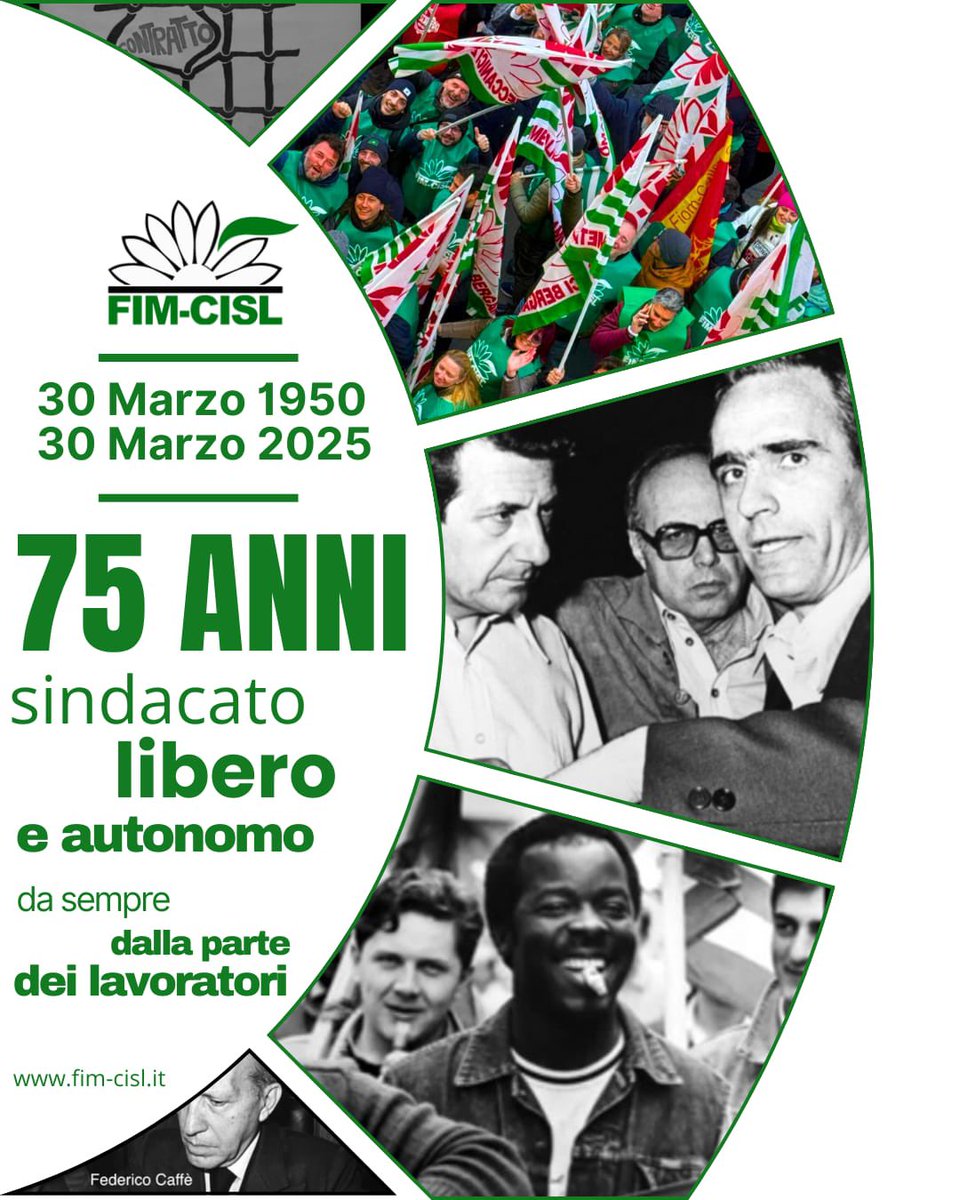 FIM CISL 1950-2025. 
75 anni fa nasceva il sindacato dei #Metalmeccanici #FIM allora come oggi, a servizio e in rappresenta delle lavoratrici e dei lavoratori metalmeccanici per maggiore giustizia sociale 
👉Archivio storico FIM a cura di <a href="/mauriccardi/">maurizio riccardi</a> 
fim-cisl.it/archivio-fotog…